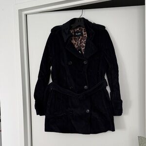 BCBG Women's dark blue Double-Breasted Coat